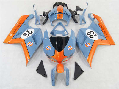 Motorcycle Fairings Kit - Ducati 1198 1098 848 Evo Gulf Oil Fairings | ND848-2