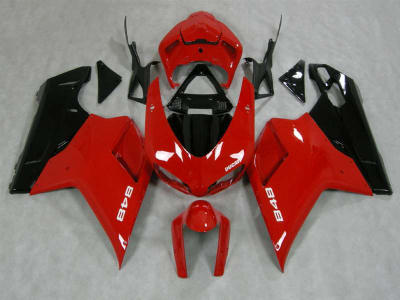 Motorcycle Fairings Kit - Red Ducati 1198 1098 848 Evo Motorcycle Fairings | ND848-22