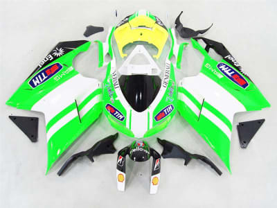 Motorcycle Fairings Kit - Green TIM Ducati 1198 1098 848 Evo Motorcycle Fairings | ND848-34