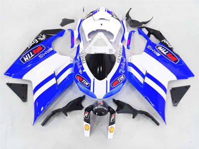 Motorcycle Fairings Kit - TIM Blue Ducati 1198 1098 848 Evo Motorcycle Fairings | ND848-37