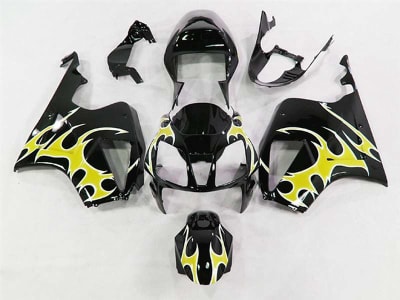 Motorcycle Fairings Kit - Yellow Tribal Honda VTR 1000 / RC 51 / RVT 1000 Motorcycle Fairings | NH10006-23