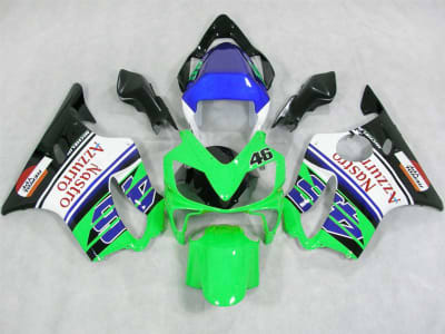 Motorcycle Fairings Kit - 2001-2003 Honda CBR 600 F4i Green Nastro Azzuro Fairings | NH60103-16