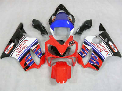 Motorcycle Fairings Kit - 2001-2003 Honda CBR 600 F4i Red Nastro Azzuro Fairings | NH60103-17