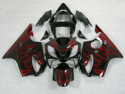 Motorcycle Fairings Kit - 2001-2003 Honda CBR 600 F4i Red/Black Fairings | NH60103-26
