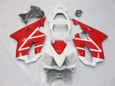 Motorcycle Fairings Kit - 2001-2003 Honda CBR 600 F4i White/Red Fairings | NH60103-35