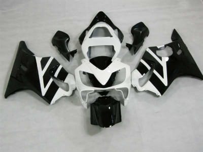 Motorcycle Fairings Kit - 2001-2003 Honda CBR 600 F4i Black/White OEM Style Fairings | NH60103-4