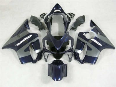 Motorcycle Fairings Kit - 2004-2006 Honda CBR 600 F4i Midnight Blue/Silver Fairings | NH60406-22