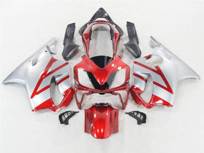 Motorcycle Fairings Kit - Silver/Candy Red 2004-2006 Honda CBR 600 F4i Motorcycle Fairings | NH60406-32