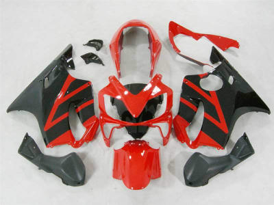 Motorcycle Fairings Kit - Red/Black 2004-2006 Honda CBR 600 F4i Motorcycle Fairings | NH60406-5