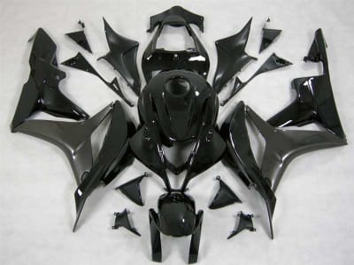Motorcycle Fairings Kit - 2007-2008 Honda CBR 600RR Charcoal/Black Fairings | NH60708-20