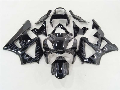 Motorcycle Fairings Kit - 2000-2001 Honda CBR 929RR Grey Flame Fairings | NH90001-23