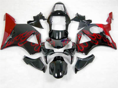 Motorcycle Fairings Kit - 2002-2003 Honda CBR 954RR Red Flame Fairings | # 263 NH90203-18