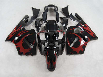 Motorcycle Fairings Kit - 2000-2001 Kawasaki ZX12R Red Tribal Fairings | NK10001-3