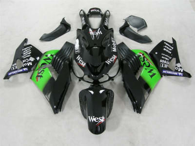Motorcycle Fairings Kit - 2006-2011 Kawasaki ZX14R West Green Fairings | NK10611-18
