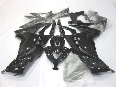Motorcycle Fairings Kit - 2013-2017 Kawasaki Ninja 300 Black Matte/Gloss Fairings | NK31317-11