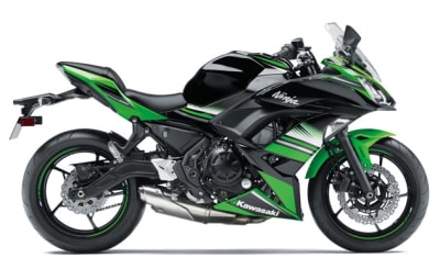 Motorcycle Fairings Kit - 2017-2022 Kawasaki Ninja 650R / ER6s Green/Black Fairings | NK61719-2