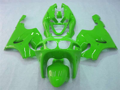 PLASTICS「COPY」7\" Fit for 1996-2003 Kawasaki ZX7R Black and Green ABS Plastic