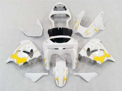 Motorcycle Fairings Kit - 1998-1999 Kawasaki ZX9R Yellow Tribal Fairings | NK99899-2