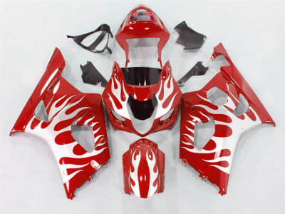 Motorcycle Fairings Kit - 2003-2004 Suzuki GSXR 1000 Dark Red Fire Fairings | NS10304-31