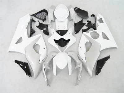 Motorcycle Fairings Kit - Silver/White 2005-2006 Suzuki GSXR 1000 Motorcycle Fairings | NS10506-1