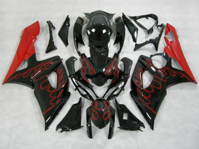 Motorcycle Fairings Kit - 2005-2006 Suzuki GSXR 1000 Fire Flame Fairings | NS10506-15