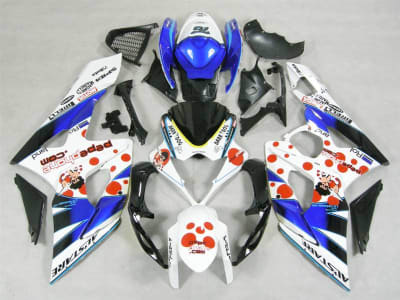 Motorcycle Fairings Kit - 2005-2006 Suzuki GSXR 1000 Dark Dog Fairings | NS10506-23