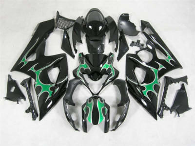 Motorcycle Fairings Kit - 2005-2006 Suzuki GSXR 1000 Mint Green Tribal Fairings | NS10506-26