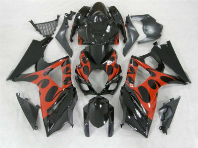 Motorcycle Fairings Kit - Blazin' Flame 2005-2006 Suzuki GSXR 1000 Motorcycle Fairings | NS10506-38