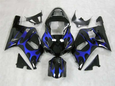 Motorcycle Fairings Kit - Black/Purple 2000-2003 Suzuki GSXR 600 750 Motorcycle Fairings | NS60003-24