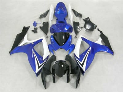 Motorcycle Fairings Kit - 2006-2007 Suzuki GSXR 600 750 Blue/White OEM Style Fairings | NS60607-25