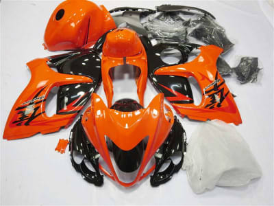 Motorcycle Fairings Kit - 2008-2020 Suzuki GSX1300R Hayabusa Orange/Black Fairings | NSH0817-45