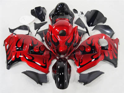 Motorcycle Fairings Kit - Evil Red Tribal 1999-2007 Suzuki GSXR 1300 Hayabusa Motorcycle Fairings | NSH9907-103