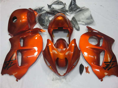 Motorcycle Fairings Kit - 1999-2007 Suzuki GSXR 1300 Hayabusa Candy Orange Fairings | NSH9907-122