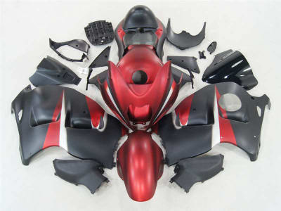 Motorcycle Fairings Kit - 1999-2007 Suzuki GSXR 1300 Hayabusa Matte Red/Black Fairings | NSH9907-128