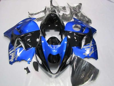 Motorcycle Fairings Kit - 1999-2007 Suzuki GSXR 1300 Hayabusa Metallic Blue/Black Fairings | NSH9907-19