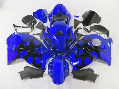 Motorcycle Fairings Kit - Razor Tribal Blue 1999-2007 Suzuki GSXR 1300 Hayabusa Motorcycle Fairings | NSH9907-27