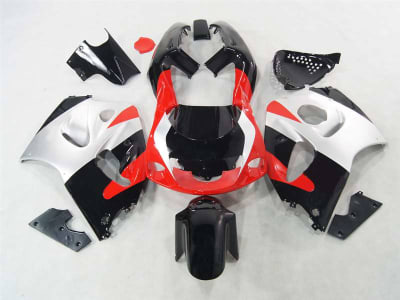 Motorcycle Fairings Kit - 1996-2000 Suzuki GSXR 600 750 SRAD Red/Black/Silver Fairings | NSS9600-17