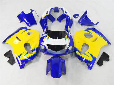 Motorcycle Fairings Kit - 1996-2000 Suzuki GSXR 600 750 SRAD Yellow/Blue Fairings | NSS9600-18