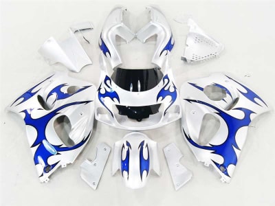 Motorcycle Fairings Kit - 1996-2000 Suzuki GSXR 600 750 SRAD Blue Tribal Fairings | NSS9600-21