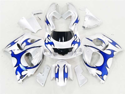 Motorcycle Fairings Kit - 1996-2000 Suzuki GSXR 600 750 SRAD Blue Tribal Fairings | NSS9600-24