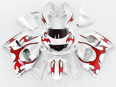 Motorcycle Fairings Kit - Red Tribal 1996-2000 Suzuki GSXR 600 750 SRAD Motorcycle Fairings | NSS9600-25