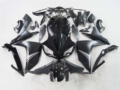 Motorcycle Fairings Kit - 2007-2008 Yamaha YZF R1 Satin Black Fairings | NY10708-1