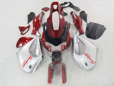 Motorcycle Fairings Kit - Yamaha YZF 1000 Thunderace Silver Metallic Fairings | NY19603-6