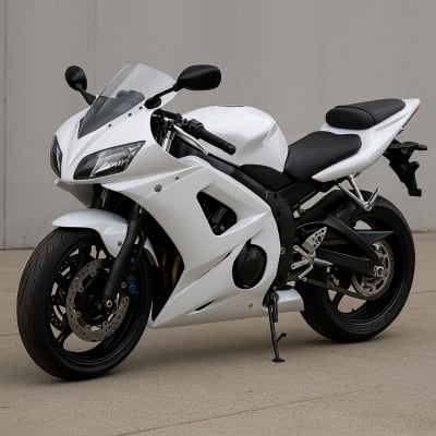 Motorcycle Fairings Kit - Pearl White Yamaha 2003-2005 YZF R6 and 2006-2009 R6S Motorcycle Fairings | NY60305-15