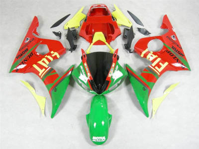 Motorcycle Fairings Kit - FIAT Red Yamaha 2003-2005 YZF R6 and 2006-2009 R6S Motorcycle Fairings | NY60305-19