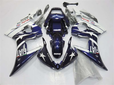Motorcycle Fairings Kit - Yamaha 2003-2005 YZF R6 and 2006-2009 R6S Deep Purple FIAT Fairings | NY60305-36