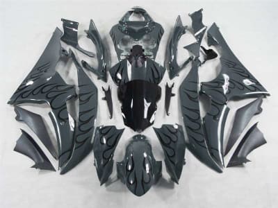 Motorcycle Fairings Kit - Charcoal Flame Yamaha YZF-R6 2008-2016 Fairing Kit | NY60816-13