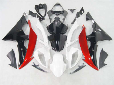 Motorcycle Fairings Kit - Yamaha YZF-R6 2008-2016 White/Red/Black Fairing Kit | NY60816-4