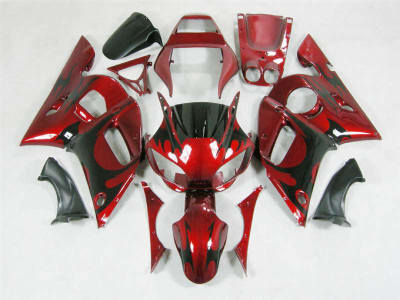 Motorcycle Fairings Kit - 1998-2002 Yamaha YZF R6 Metallic Tribal Fairings | NY69802-17