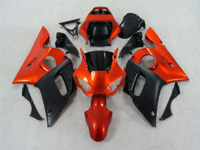 Motorcycle Fairings Kit - 1998-2002 Yamaha YZF R6 Metallic Orange Fairings | NY69802-25